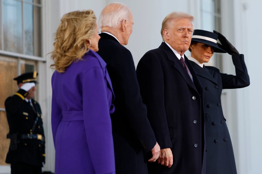 fashion notes melania trump is epitome of american luxury in adam lippes coat eric javits hat