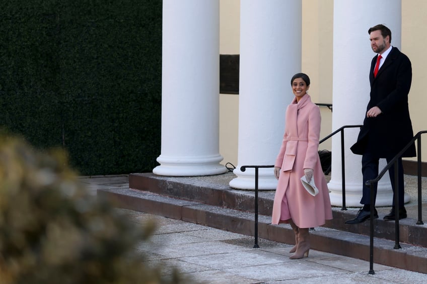 fashion notes melania trump is epitome of american luxury in adam lippes coat eric javits hat