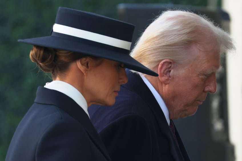 fashion notes melania trump is epitome of american luxury in adam lippes coat eric javits hat