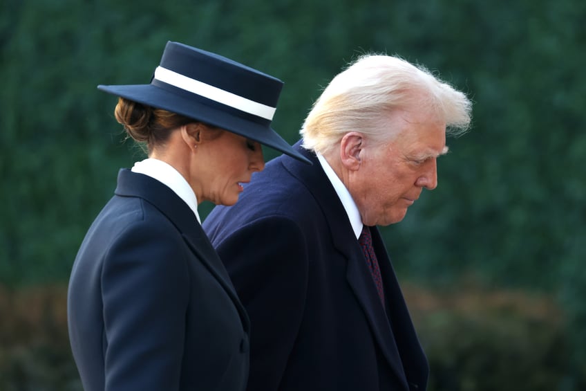 fashion notes melania trump is epitome of american luxury in adam lippes coat eric javits hat