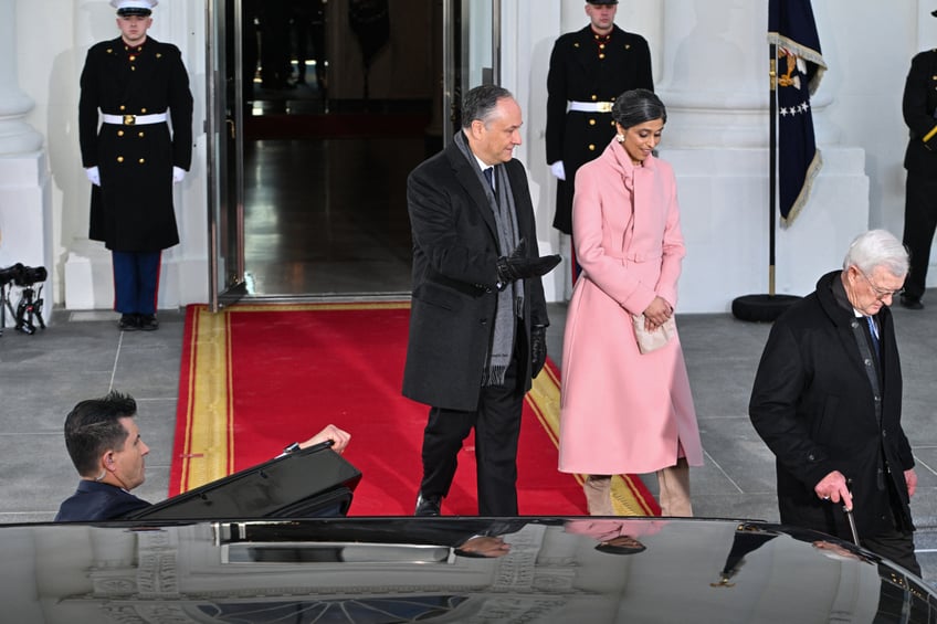 fashion notes melania trump is epitome of american luxury in adam lippes coat eric javits hat