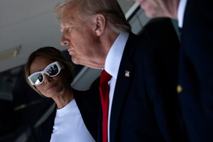 fashion notes melania trump is white hot in michael kors christian dior shades for fifa world cup
