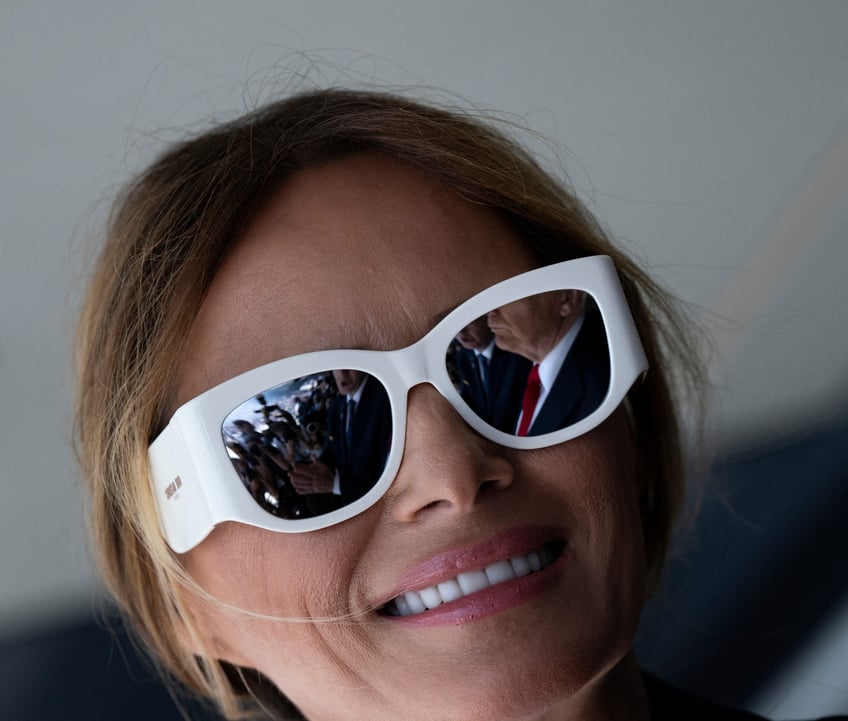 fashion notes melania trump is white hot in michael kors christian dior shades for fifa world cup