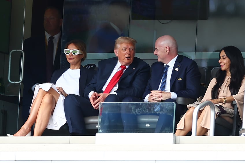 fashion notes melania trump is white hot in michael kors christian dior shades for fifa world cup