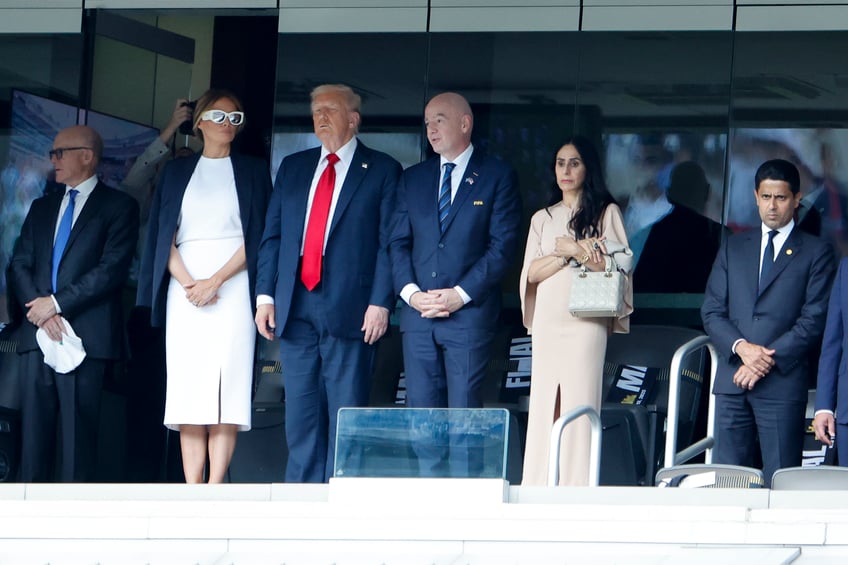 fashion notes melania trump is white hot in michael kors christian dior shades for fifa world cup