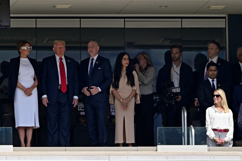 fashion notes melania trump is white hot in michael kors christian dior shades for fifa world cup