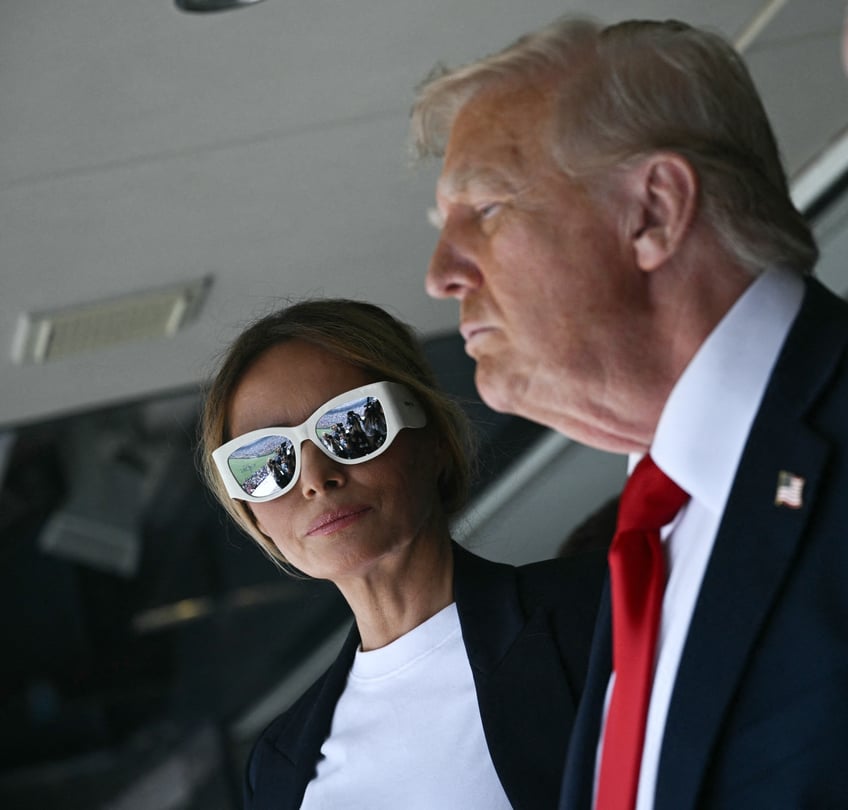 fashion notes melania trump is white hot in michael kors christian dior shades for fifa world cup
