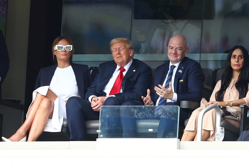 fashion notes melania trump is white hot in michael kors christian dior shades for fifa world cup
