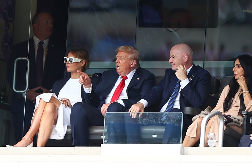 fashion notes melania trump is white hot in michael kors christian dior shades for fifa world cup