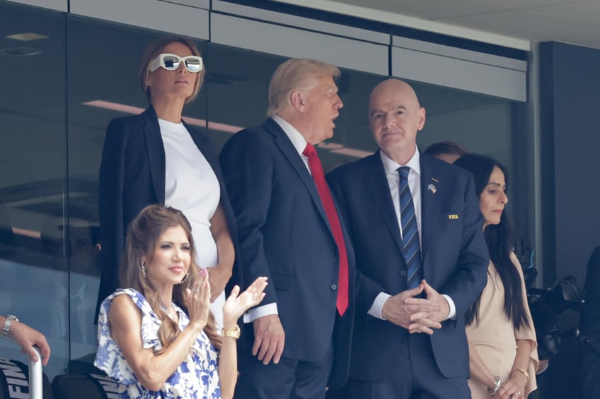 fashion notes melania trump is white hot in michael kors christian dior shades for fifa world cup
