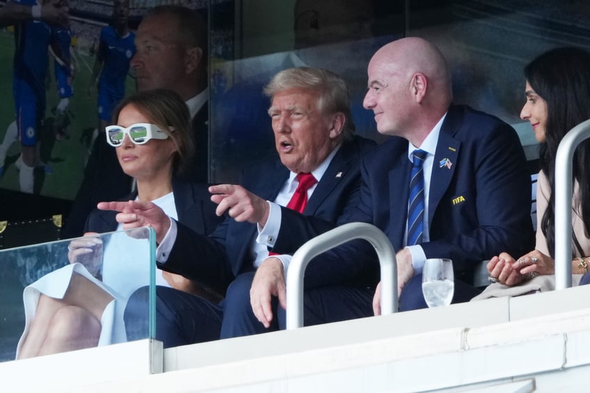 fashion notes melania trump is white hot in michael kors christian dior shades for fifa world cup