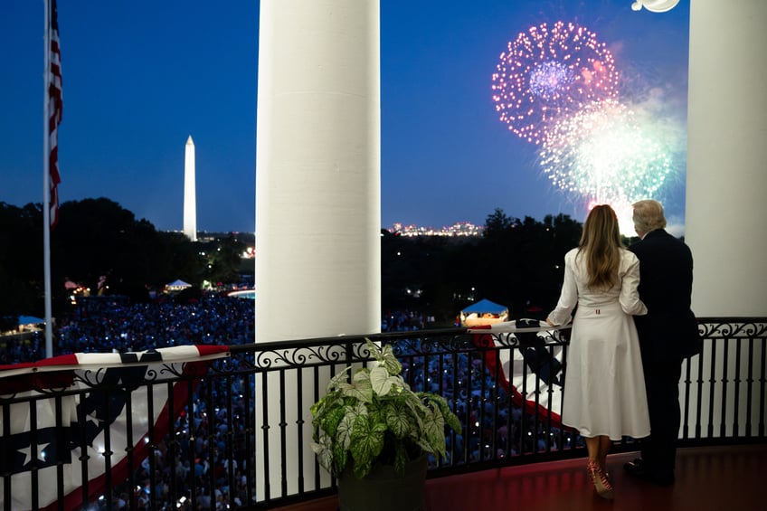 fashion notes melania trump spends 4th of july weekend in thom browne manolo blahniks