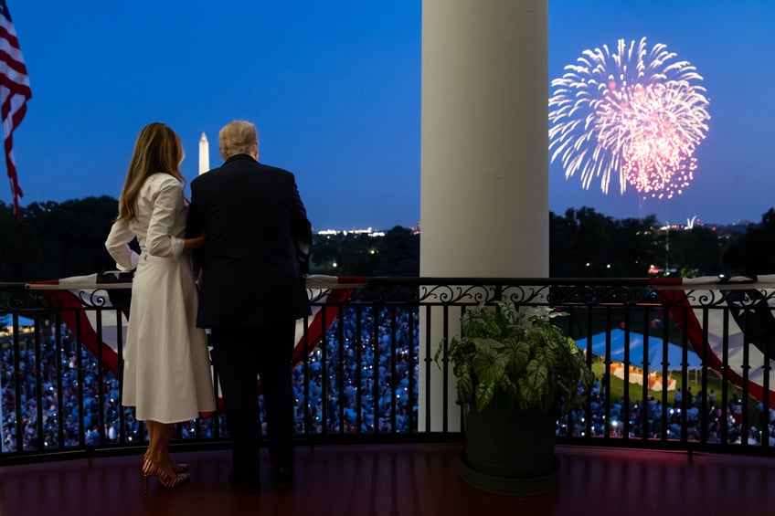 fashion notes melania trump spends 4th of july weekend in thom browne manolo blahniks