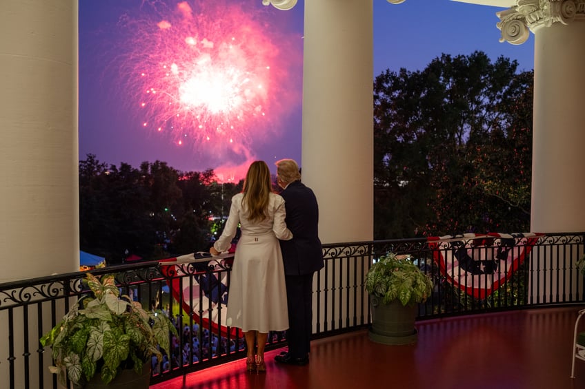 fashion notes melania trump spends 4th of july weekend in thom browne manolo blahniks