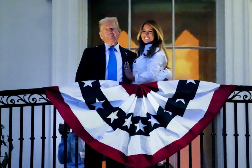 fashion notes melania trump spends 4th of july weekend in thom browne manolo blahniks