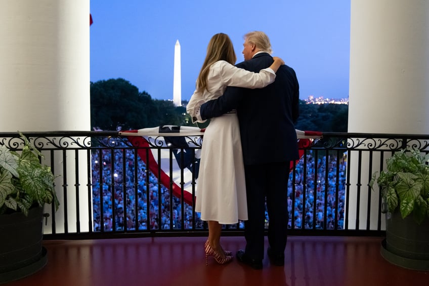fashion notes melania trump spends 4th of july weekend in thom browne manolo blahniks