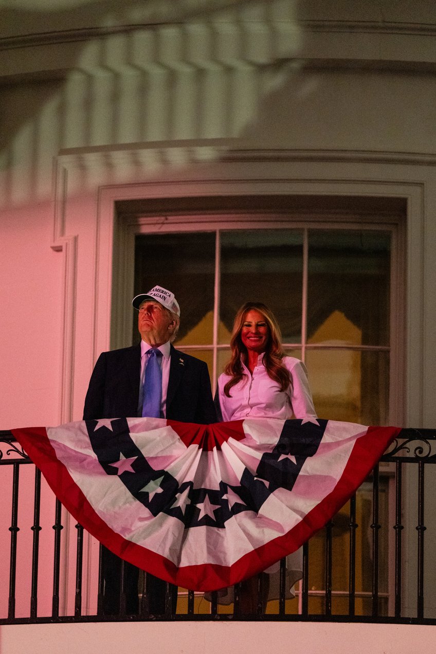 fashion notes melania trump spends 4th of july weekend in thom browne manolo blahniks