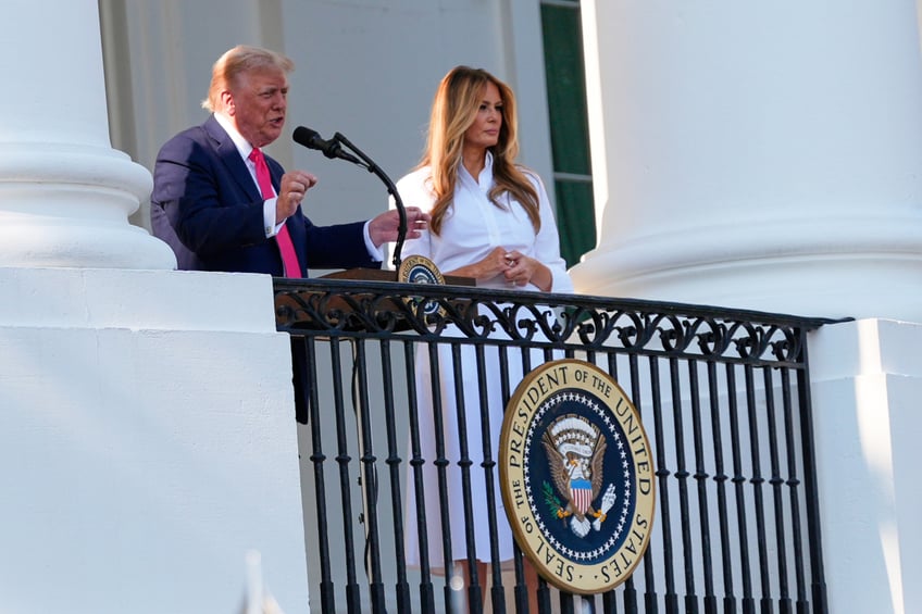 fashion notes melania trump spends 4th of july weekend in thom browne manolo blahniks