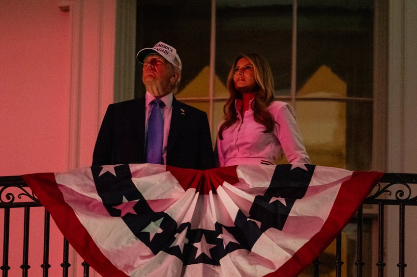 fashion notes melania trump spends 4th of july weekend in thom browne manolo blahniks
