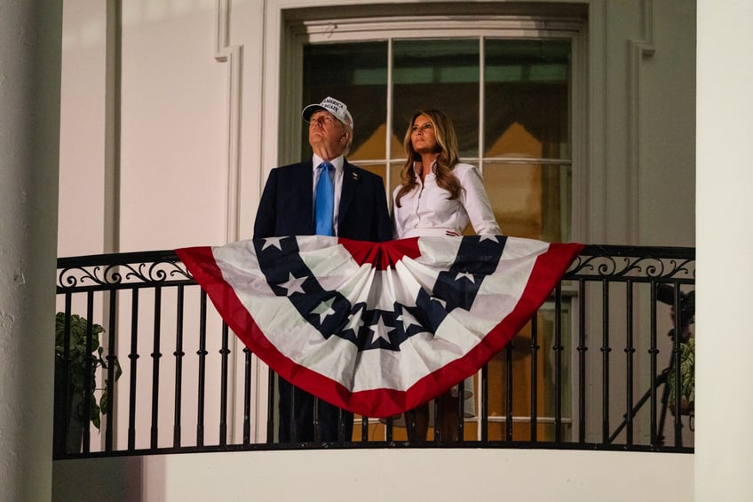 fashion notes melania trump spends 4th of july weekend in thom browne manolo blahniks
