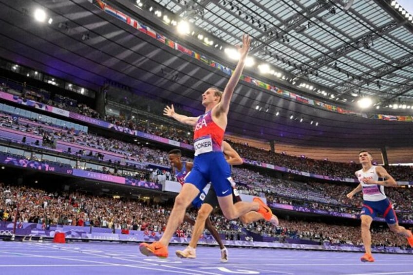 American Cole Hocker shocked the field to win the men's Olympic 1500m