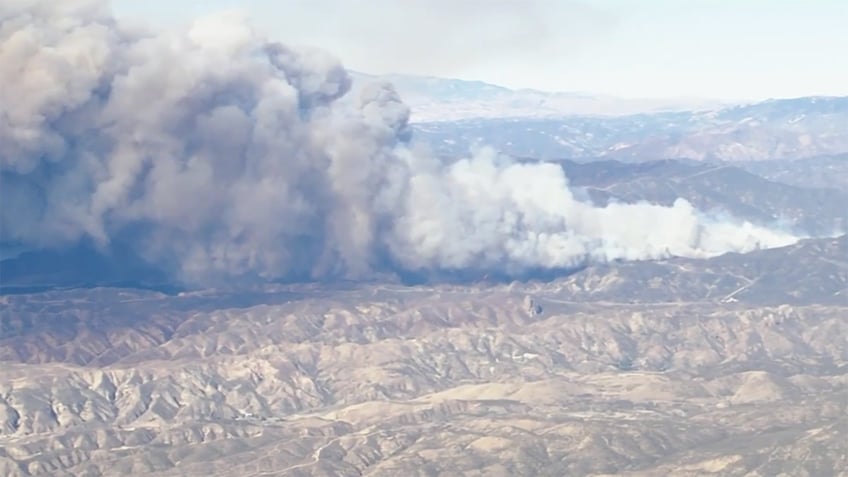 Californians near Castaic Lake encouraged to evacuate after Hughes Fire erupts in LA County