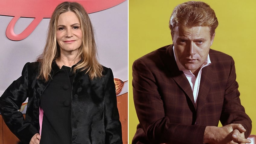 Side by side photos of Jennifer Jason Leigh and Vic Morrow