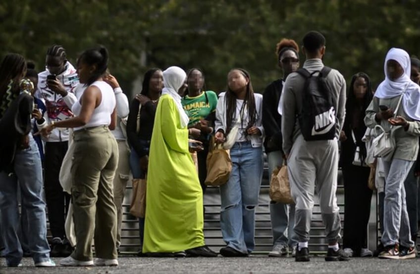 father held in france for making death threats over abaya ban