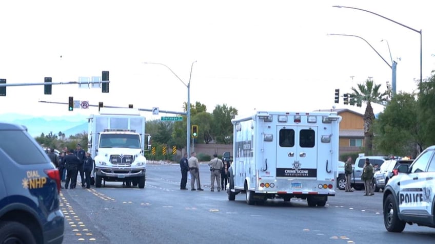 An image of the crime scene in Las Vegas