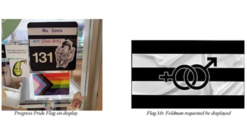 father sues school district for refusing to display straight pride flag alongside progress pride flag