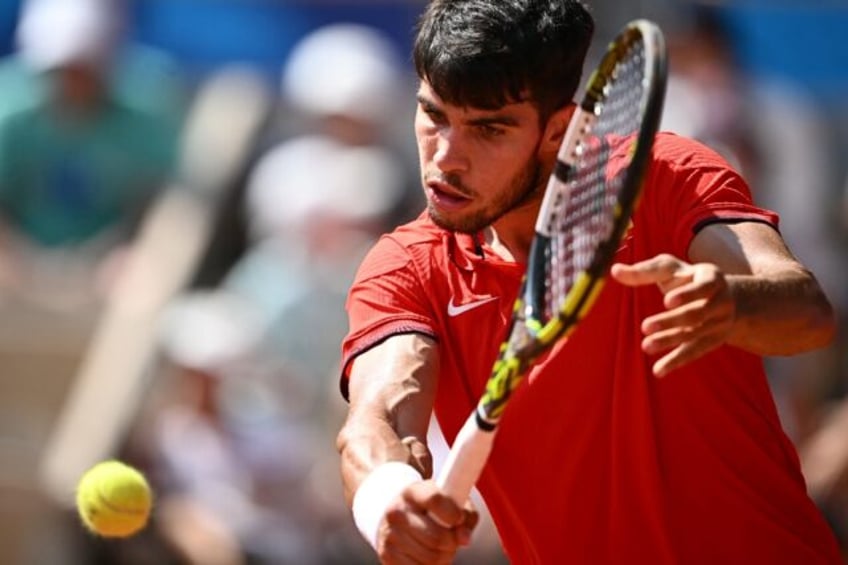 Spain's Carlos Alcaraz, coming off titles at Wimbledon and the French Open and a run to th