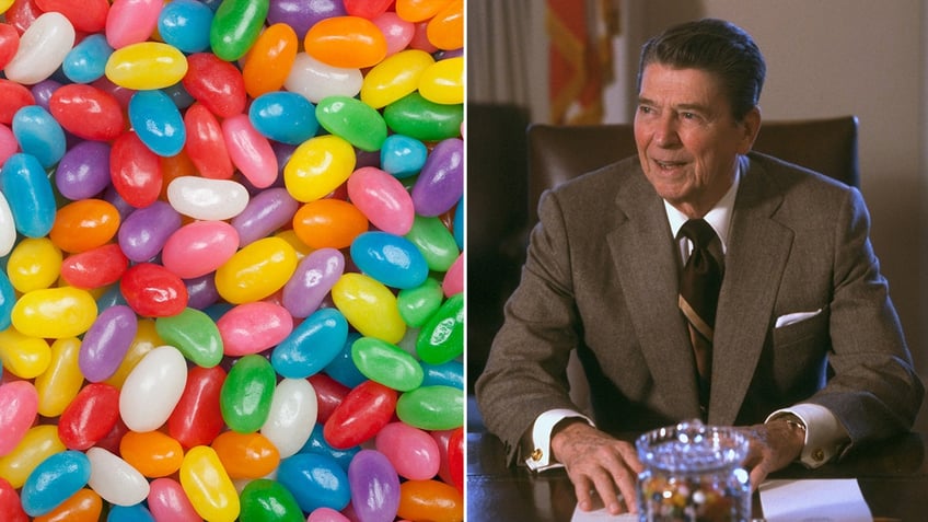 A jar of jelly beans was often found in close proximity of President Ronald Reagan during his time in office.