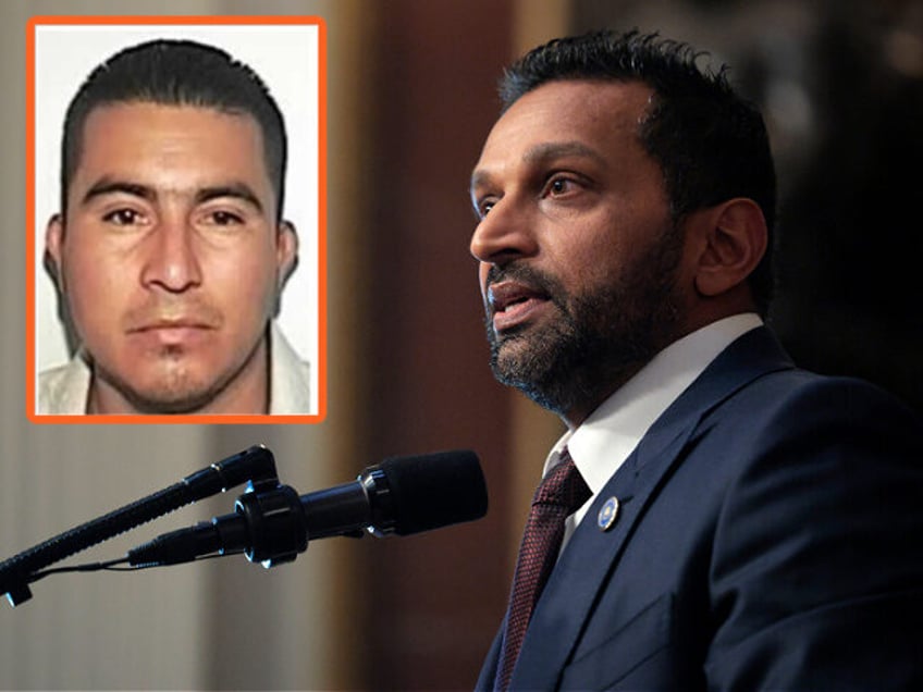 Federal Bureau of Investigation Director Kash Patel INSET: Francisco Javier Román Bardale