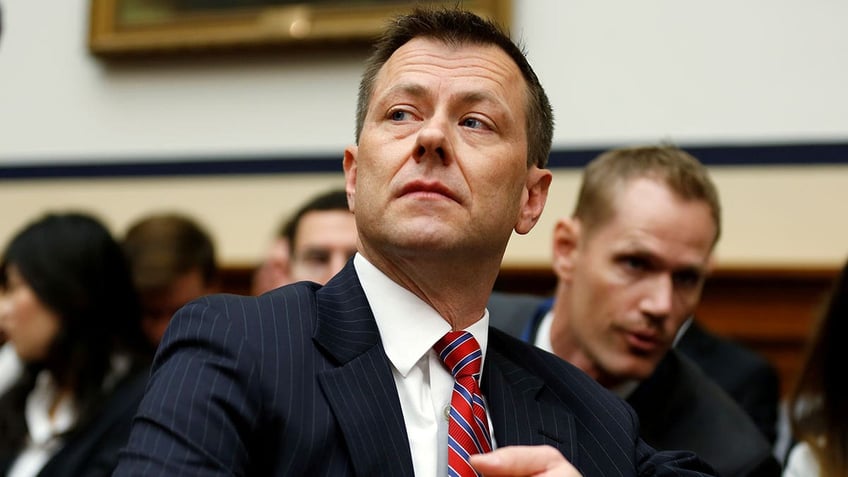 Peter Strzok closeup shot from congressional testimony