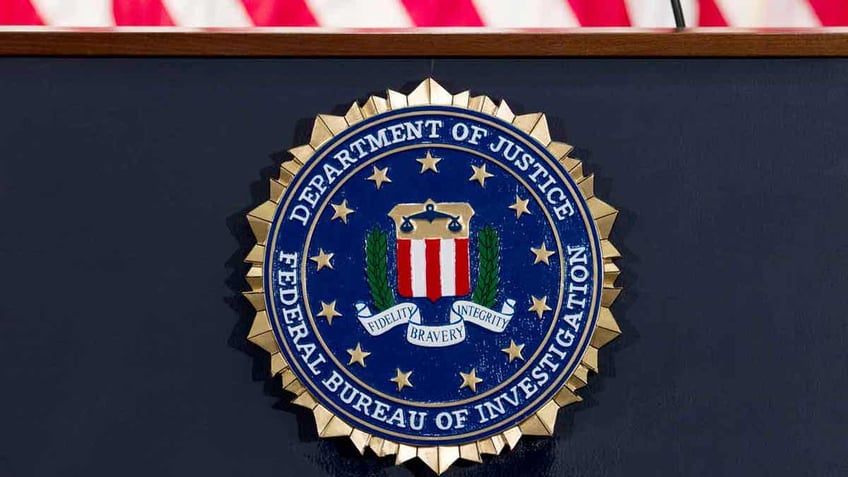 FBI logo and seal closeup shot