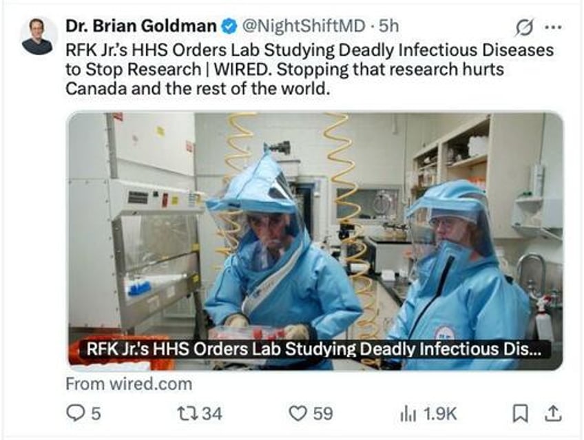 fbi investigating alarming incidents amid poor culture of safety at nihs high security pathogen lab