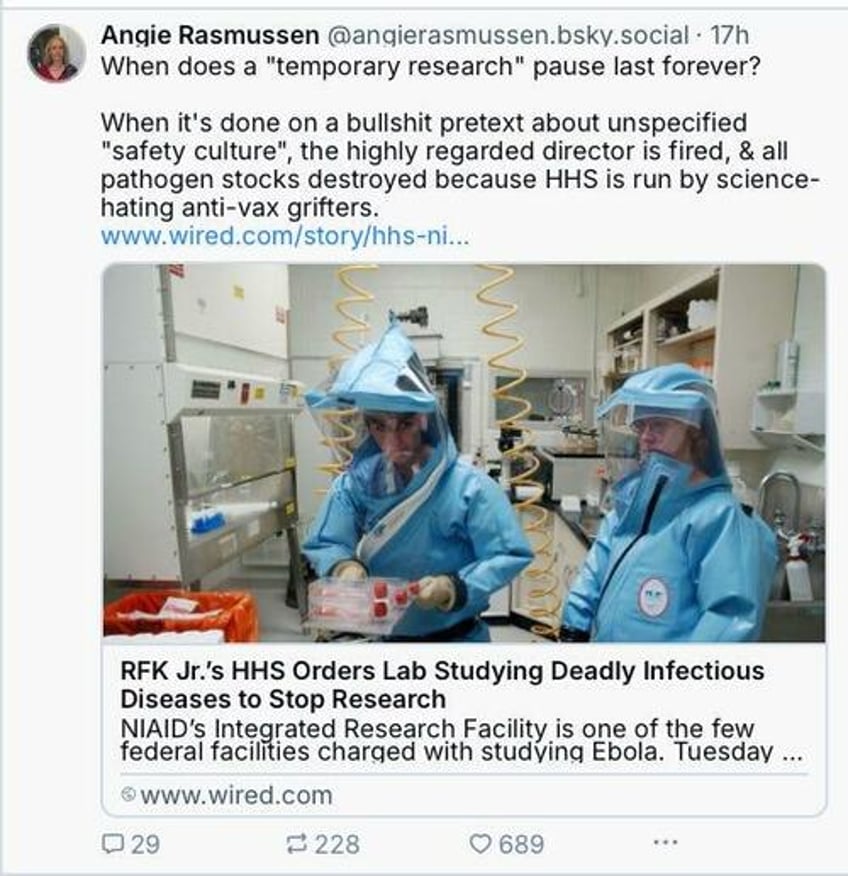 fbi investigating alarming incidents amid poor culture of safety at nihs high security pathogen lab