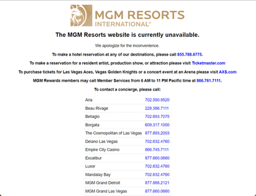 fbi investigating cybersecurity issue at mgm hotels and casinos