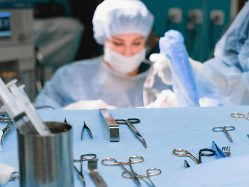 Surgical Equipment and Surgeon Performing Surgery