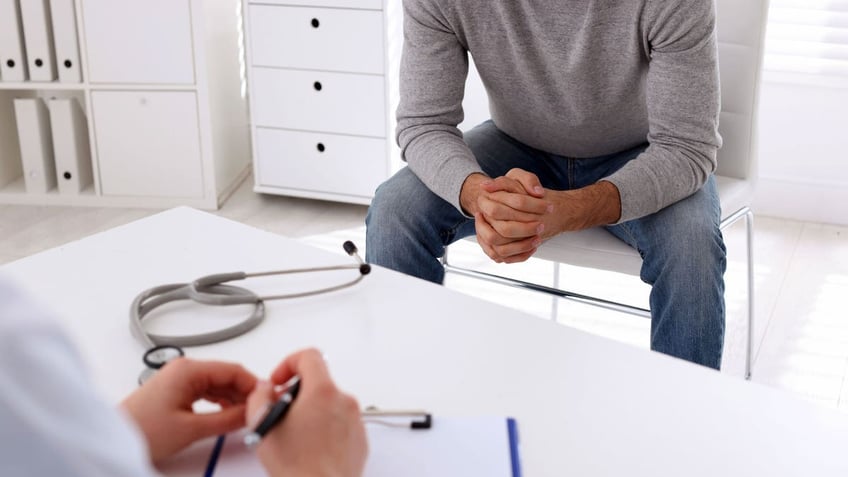 Man at doctor's appointment