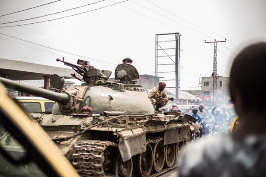 Congolese soldiers at Goma, home to one million people