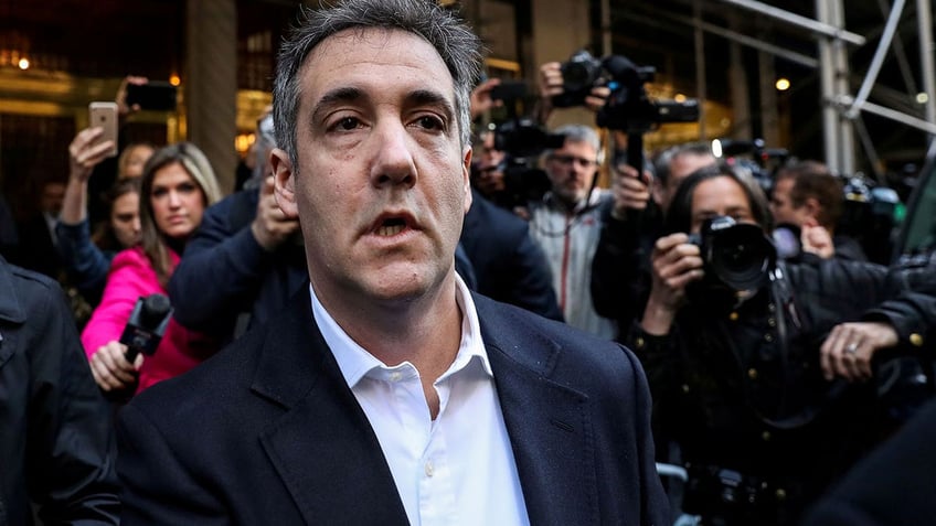 Michael Cohen outside NY court