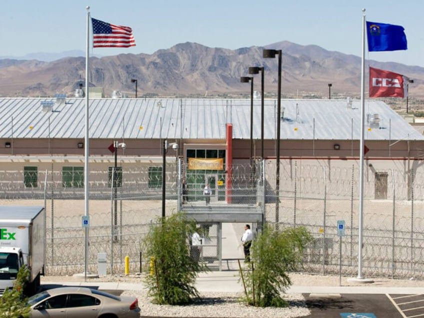 An exterior view of the new Nevada Southern Detention Center, located at 2250 E. Mesquite