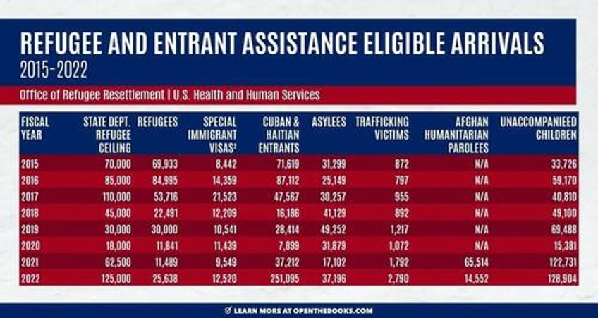 feds spent 20 billion on migrant refugee assistance