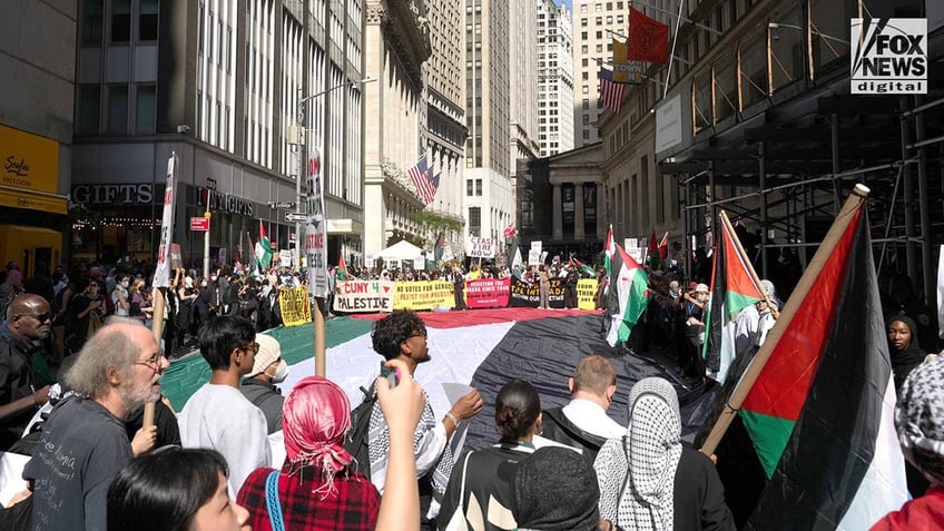 Pro-Hamas protestors in New York City