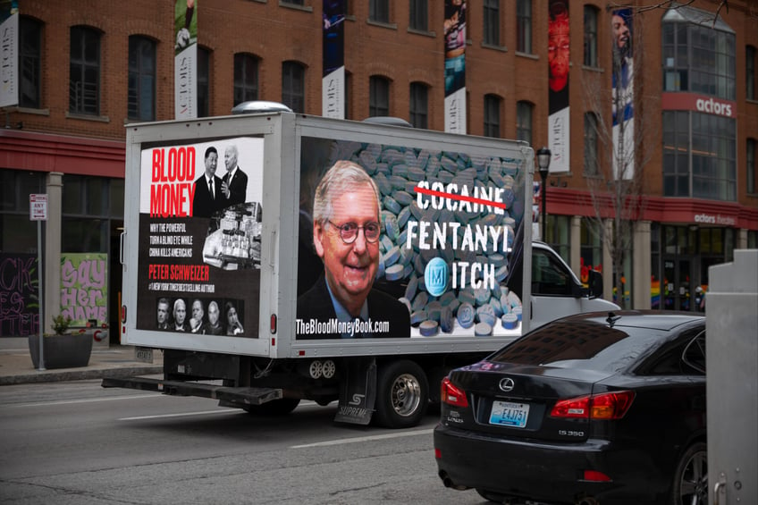 fentanyl mitch truck billboard slams mcconnell for ignoring fentanyl crisis