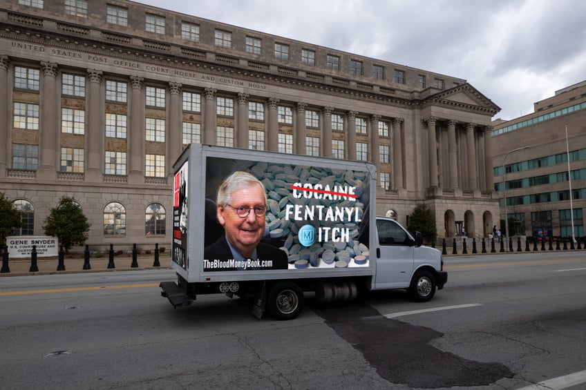 fentanyl mitch truck billboard slams mcconnell for ignoring fentanyl crisis