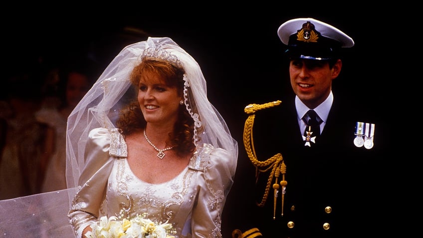 Sarah Ferguson at her wedding