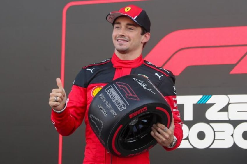 ferraris leclerc on pole for mexico grand prix