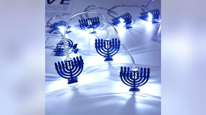 Celebrate Hanukkah with these string lights. 